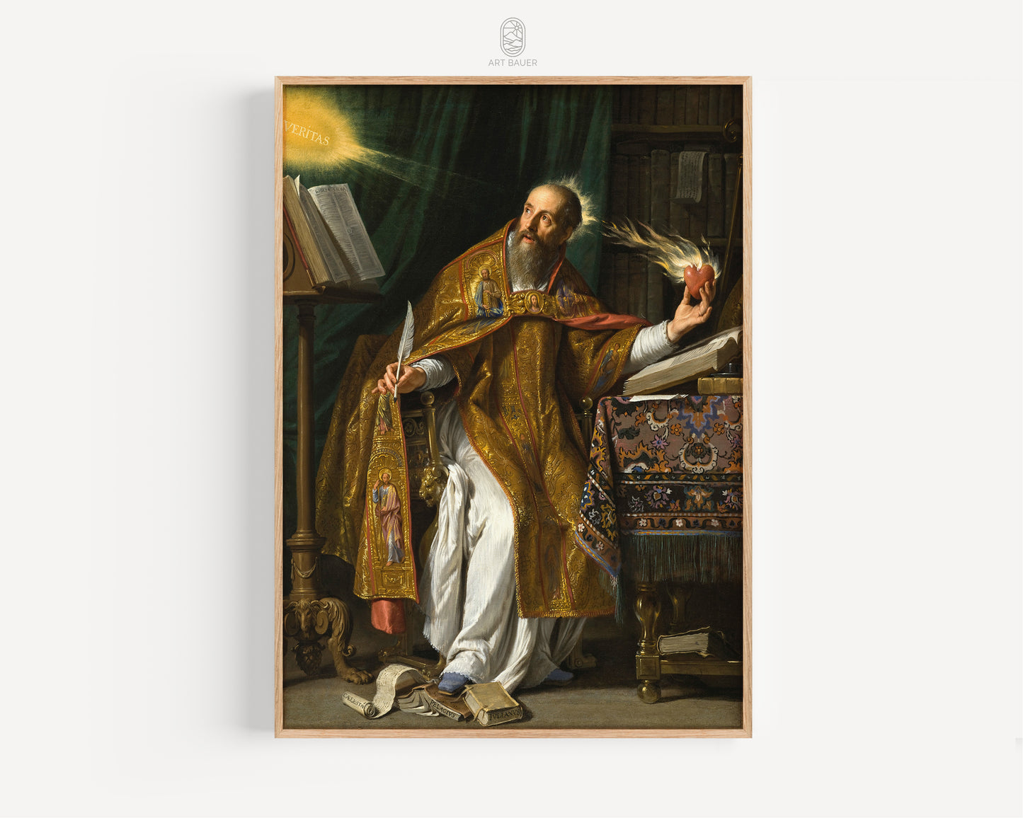 Saint Augustine | Framed Print | Philippe de Champaigne, 1650