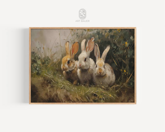 Three Bunnies in Forest | Ingall Nocturne, 2024