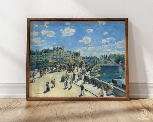 Pont Neuf Paris | Framed Print | Pierre-Auguste Renoir, 1872