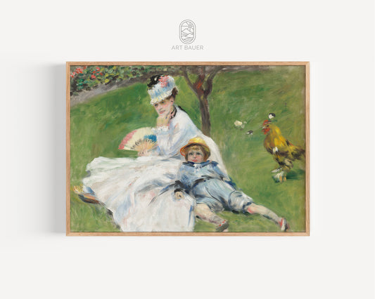 Madame Monet and Her Son | Pierre-Auguste Renoir, 1874