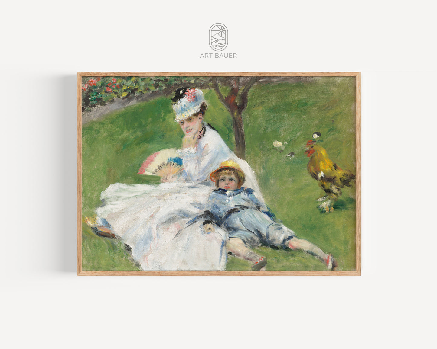 Madame Monet and Her Son | Framed Print | Pierre-Auguste Renoir, 1874