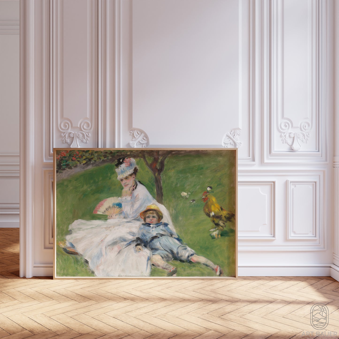 Madame Monet and Her Son | Framed Print | Pierre-Auguste Renoir, 1874