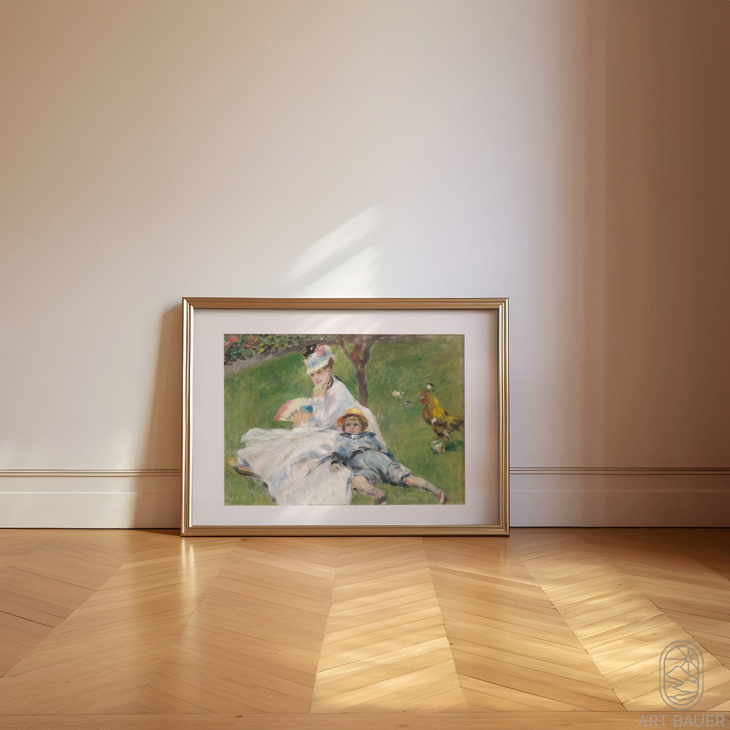 Madame Monet and Her Son | Framed Print | Pierre-Auguste Renoir, 1874