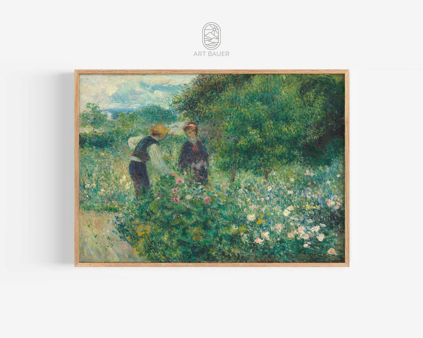 Picking Flowers | Framed Print | Pierre-Auguste Renoir, 1875