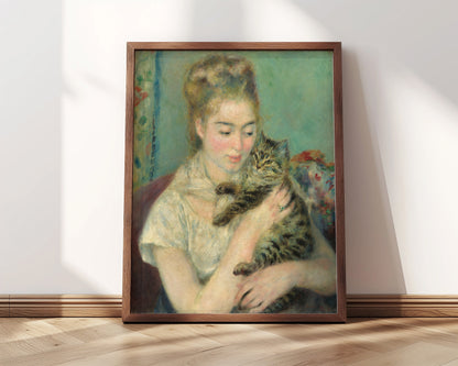 Woman with a Cat | Pierre-Auguste Renoir, 1875