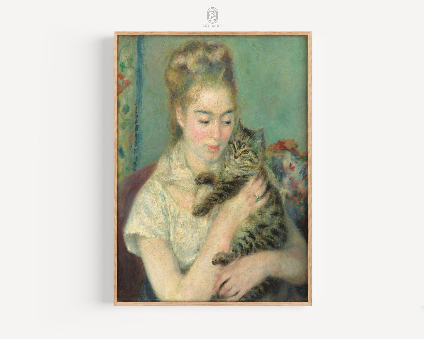 Woman with a Cat | Pierre-Auguste Renoir, 1875