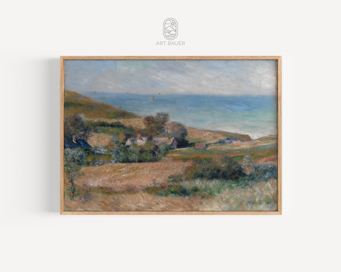 Seacoast near Wargemont | Framed Print | Pierre-Auguste Renoir, 1880