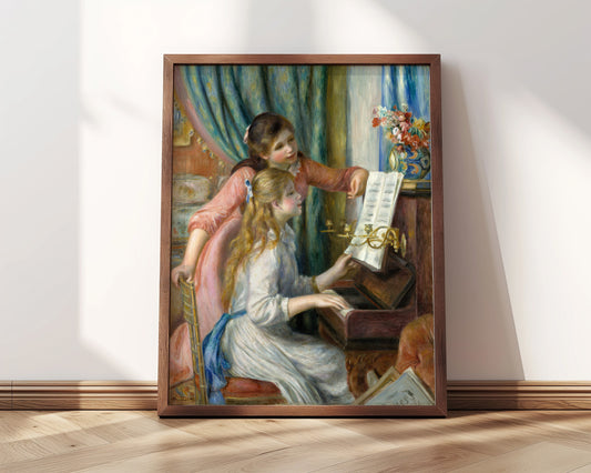 Two Young Girls at the Piano | Framed Print | Pierre-Auguste Renoir, 1892