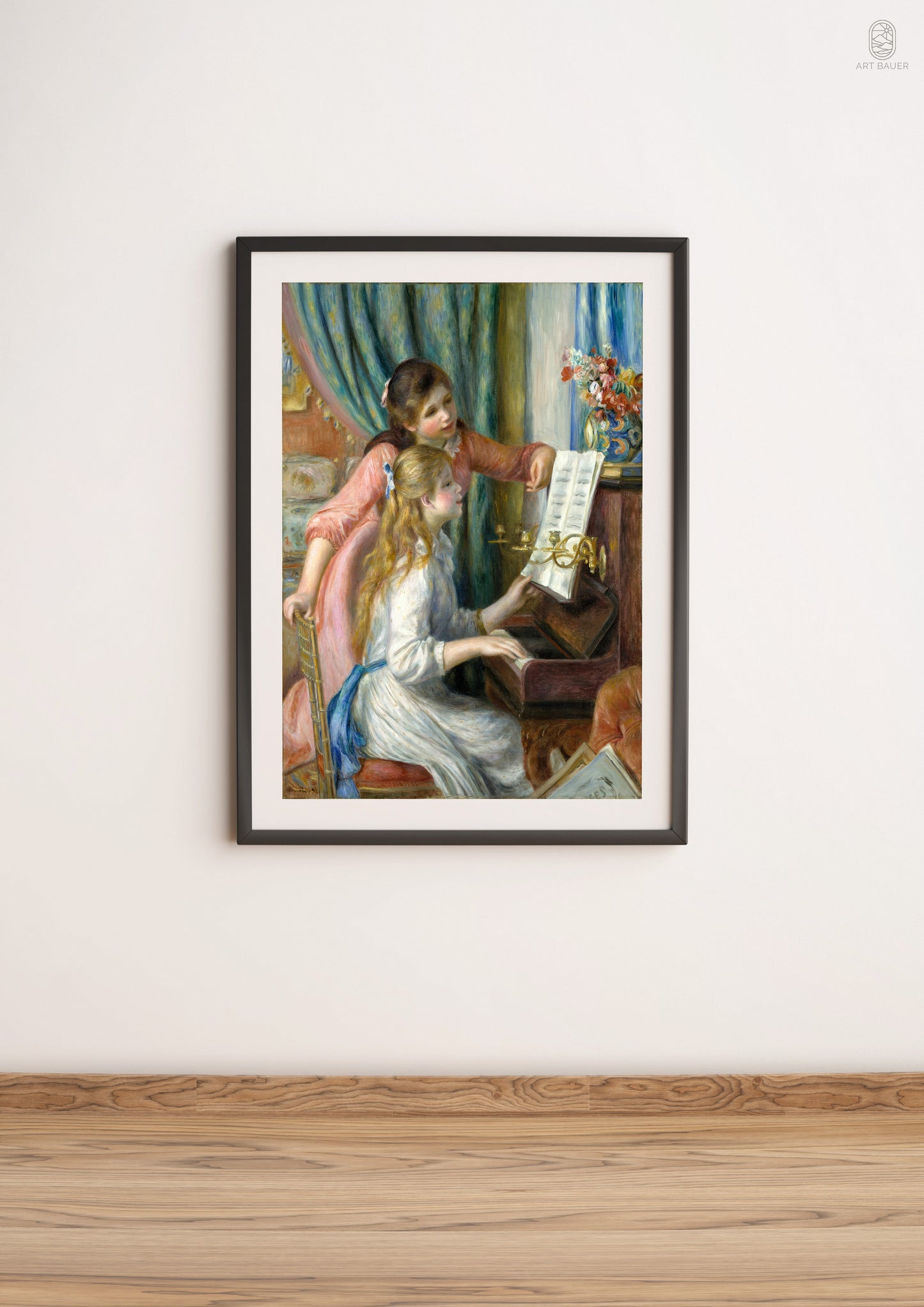 Two Young Girls at the Piano | Framed Print | Pierre-Auguste Renoir, 1892