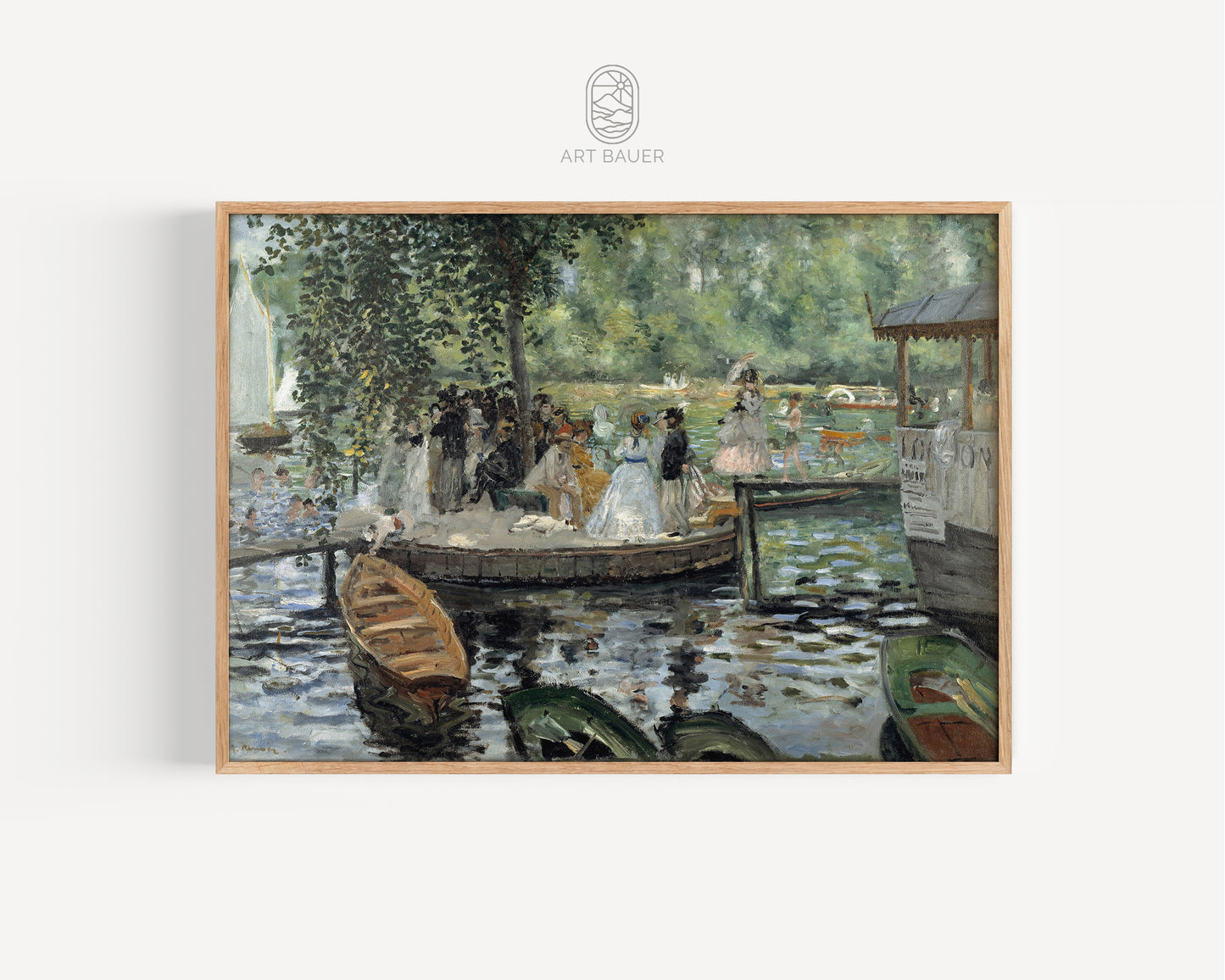 La Grenouillere | Framed Print | Pierre-Auguste Renoir, 1869