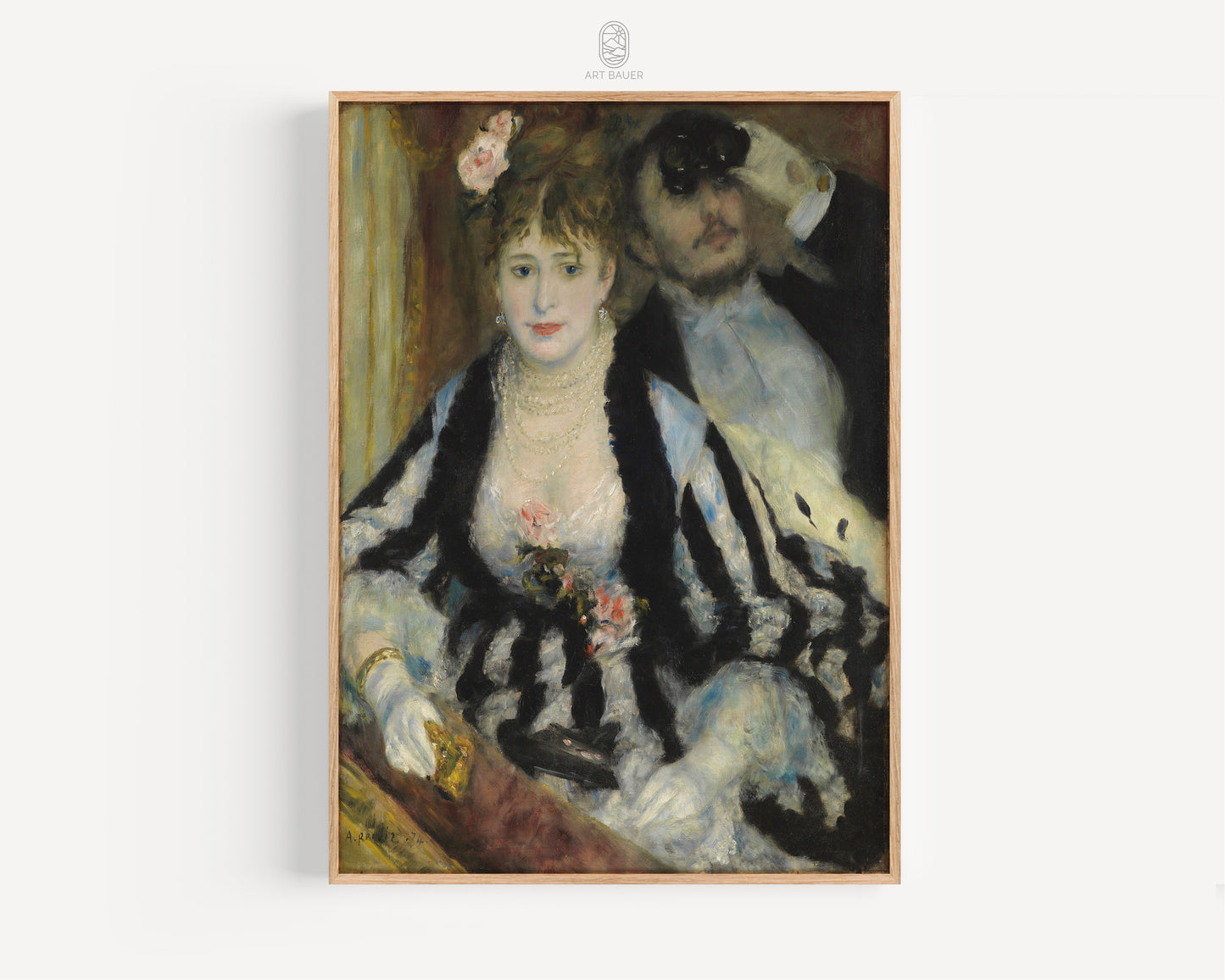 Theatre Box, La Loge | Framed Print | Pierre-Auguste Renoir, 1874