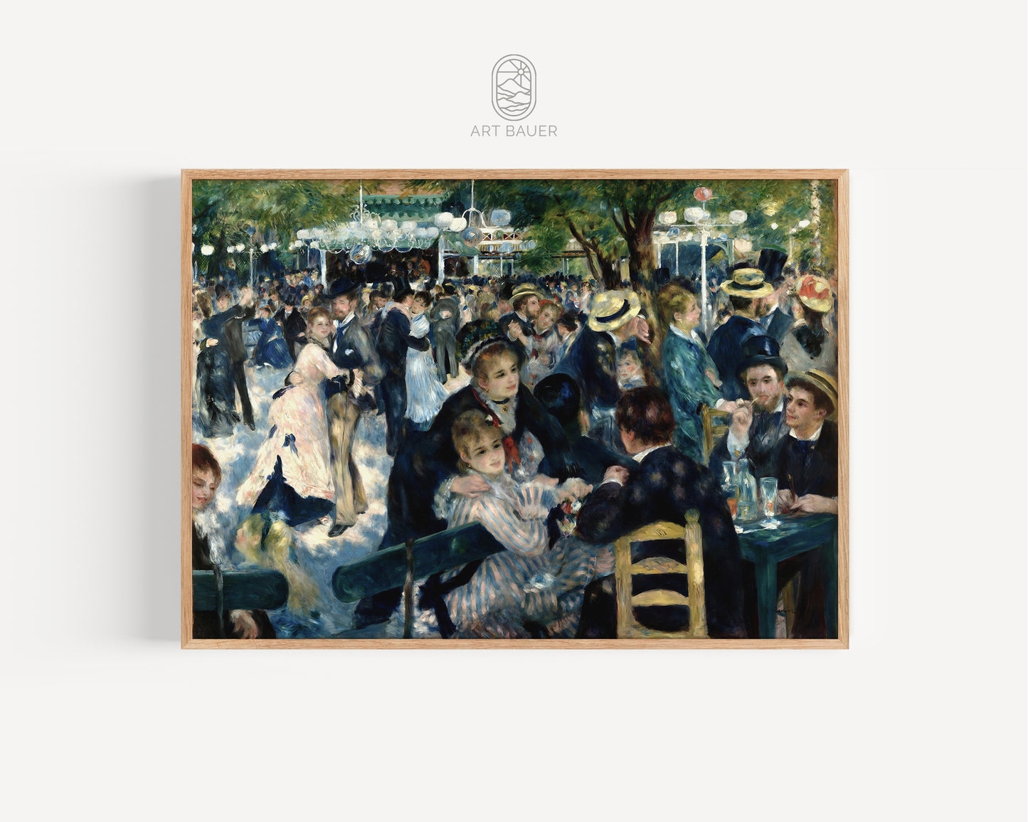 Dance at Le Moulin de la Galette | Framed Print | Pierre-Auguste Renoir, 1876