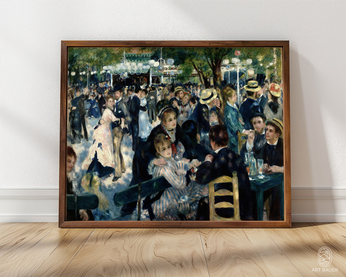 Dance at Le Moulin de la Galette | Framed Print | Pierre-Auguste Renoir, 1876