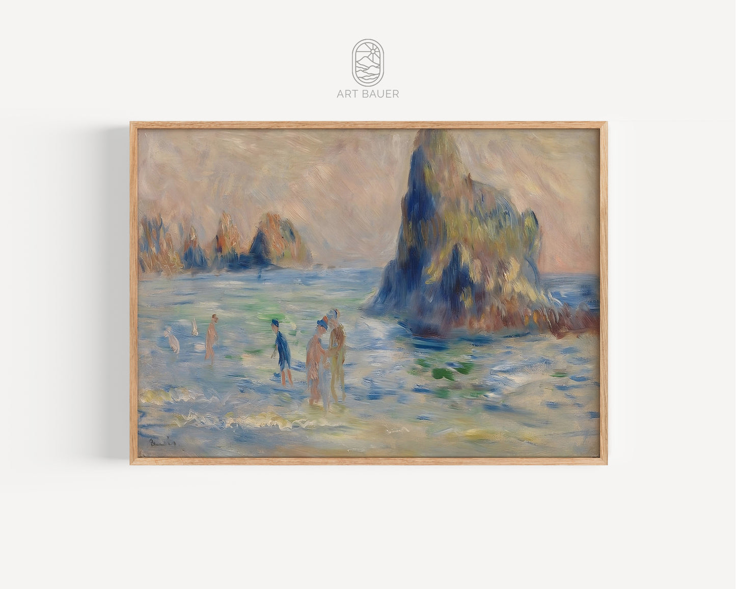 Moulin Huet Bay | Framed Print | Pierre-Auguste Renoir, 1883