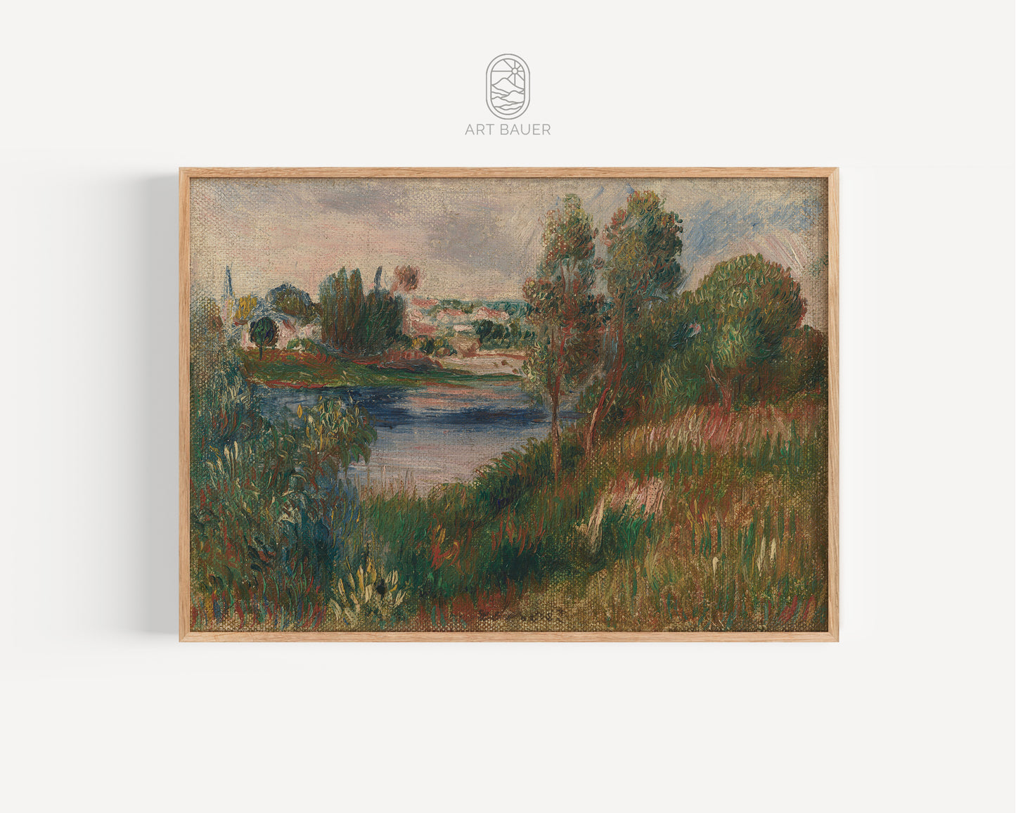 Landscape at Vetheuil | Framed Print | Pierre-Auguste Renoir, 1890