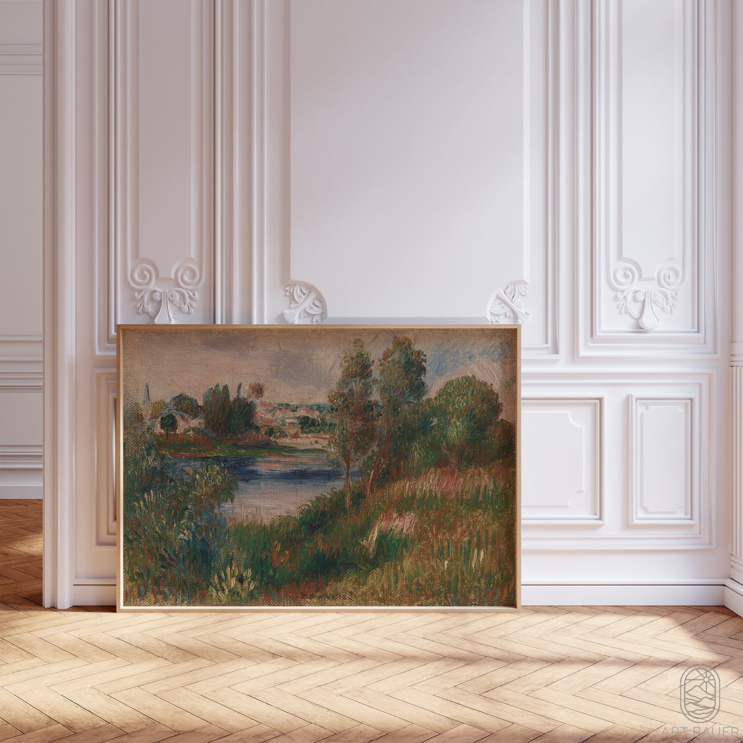 Landscape at Vetheuil | Framed Print | Pierre-Auguste Renoir, 1890