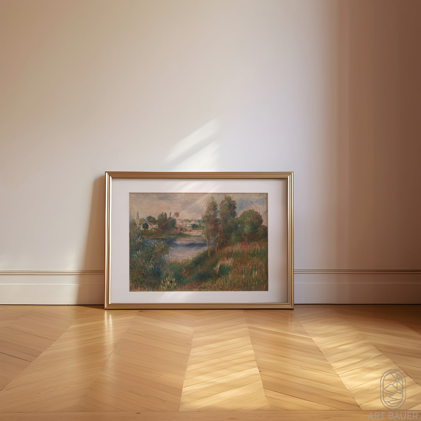 Landscape at Vetheuil | Framed Print | Pierre-Auguste Renoir, 1890