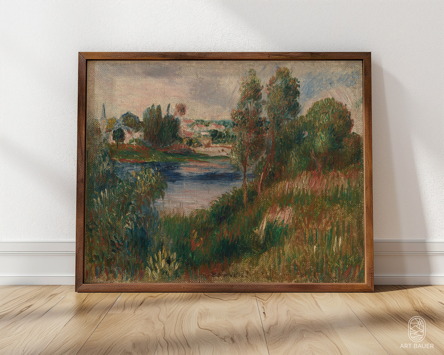 Landscape at Vetheuil | Framed Print | Pierre-Auguste Renoir, 1890