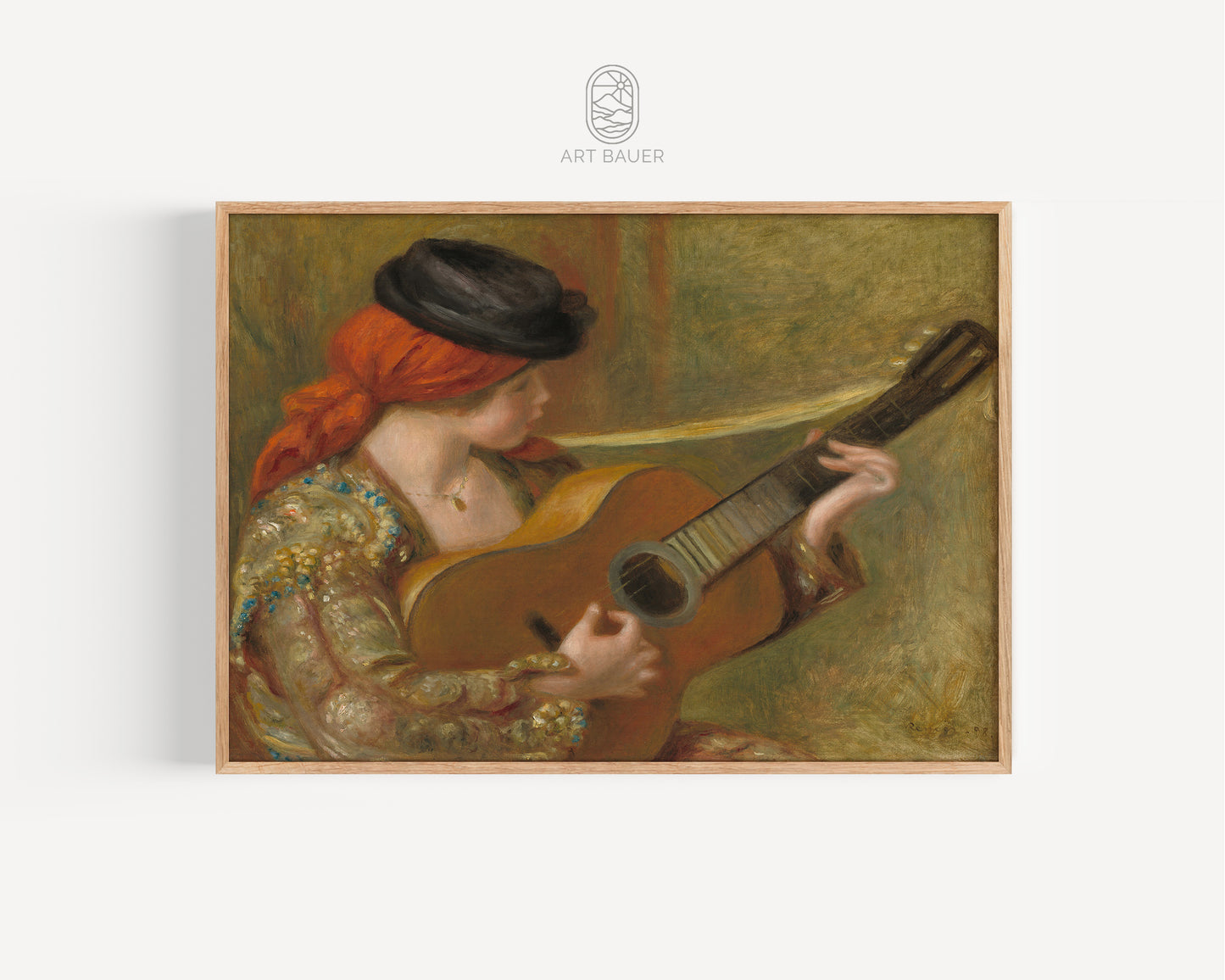 Young Spanish Woman with Guitar | Pierre-Auguste Renoir, 1898