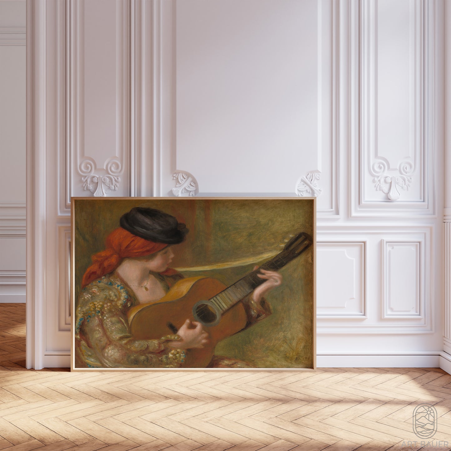 Young Spanish Woman with Guitar | Framed Print | Pierre-Auguste Renoir, 1898