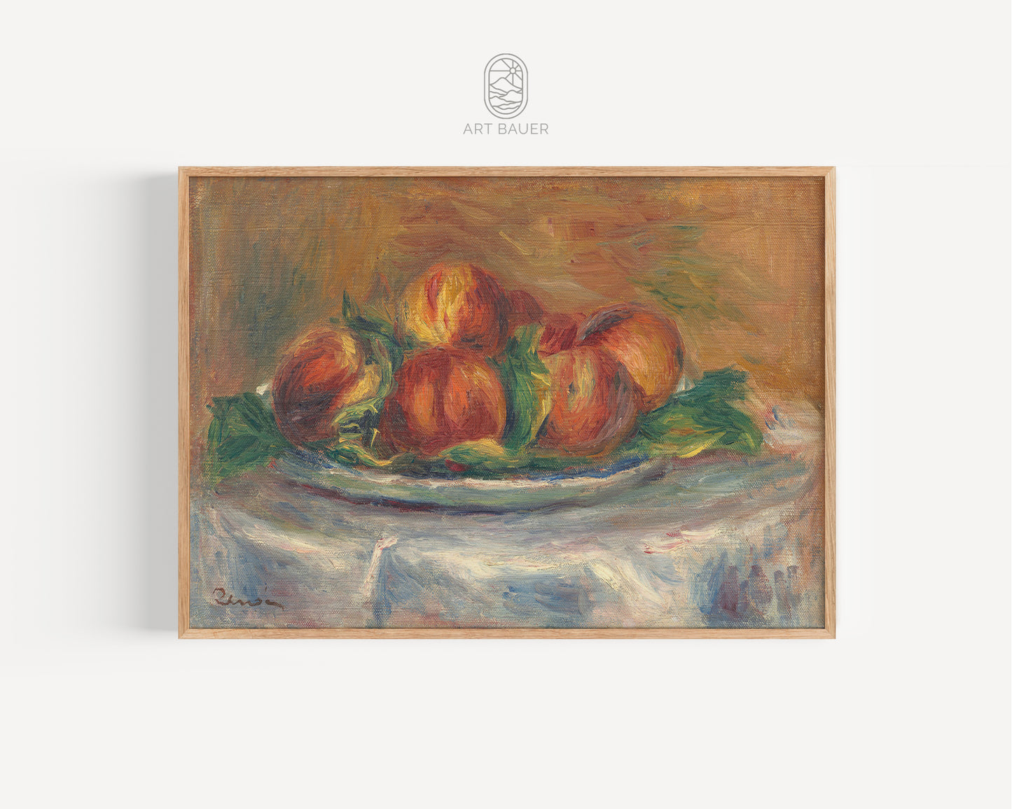 Peaches on a Plate | Framed Print | Pierre-Auguste Renoir, 1902