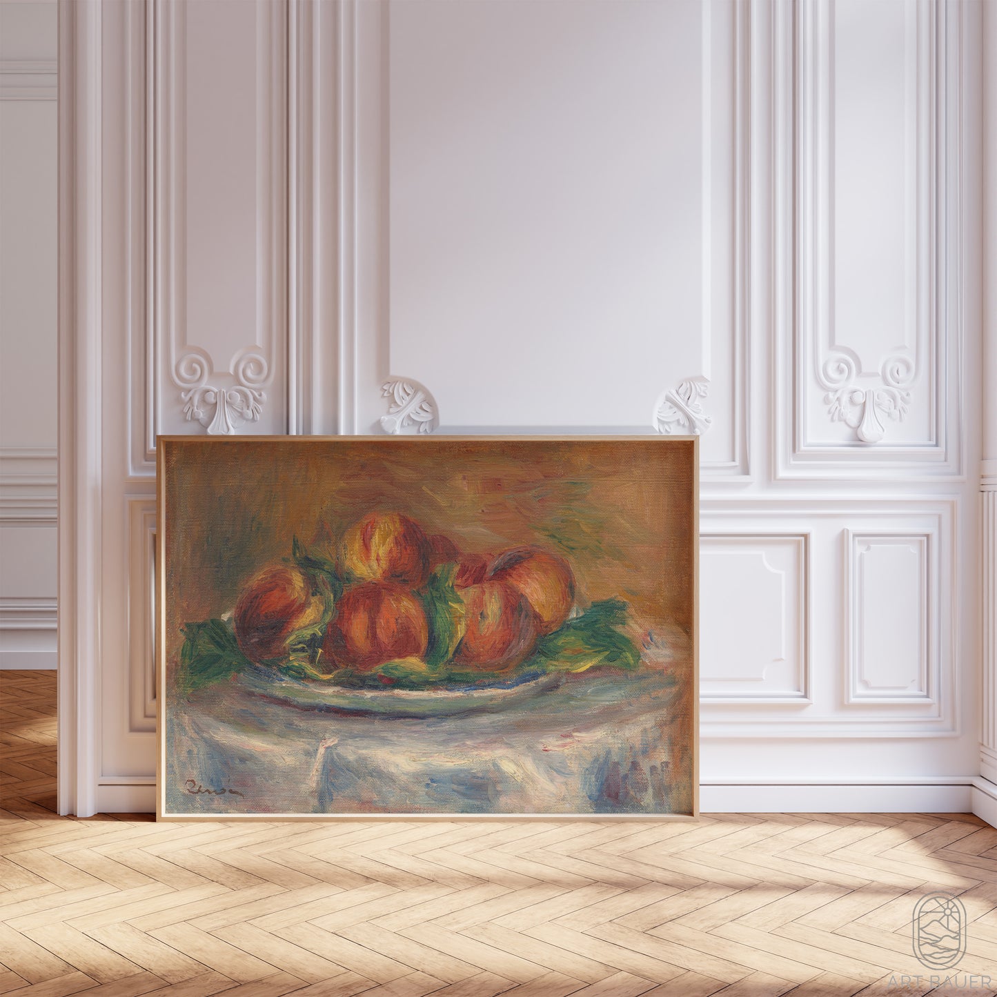 Peaches on a Plate | Framed Print | Pierre-Auguste Renoir, 1902