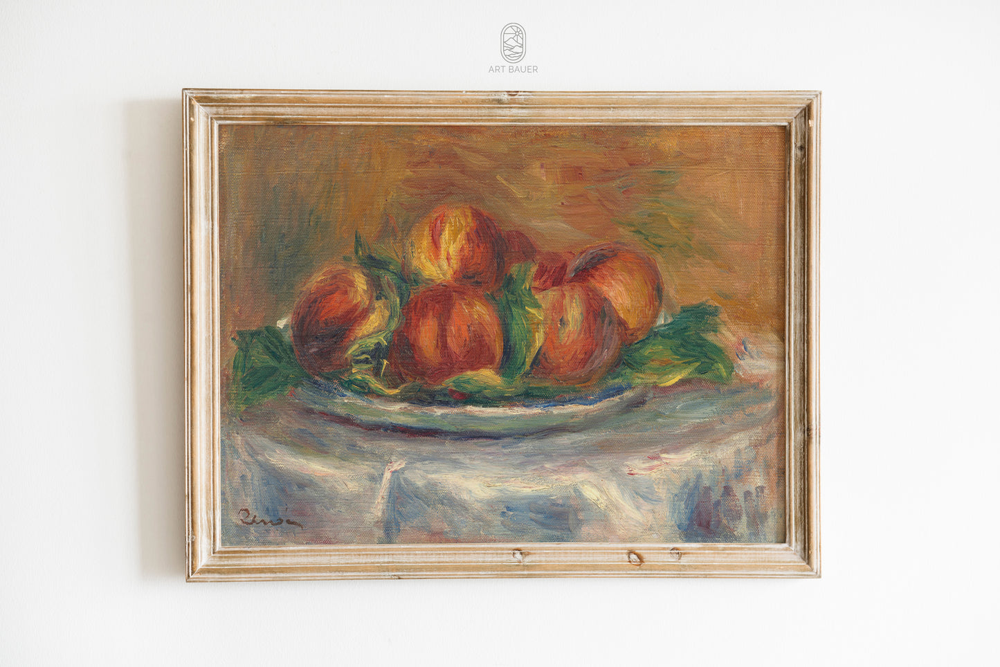 Peaches on a Plate | Framed Print | Pierre-Auguste Renoir, 1902