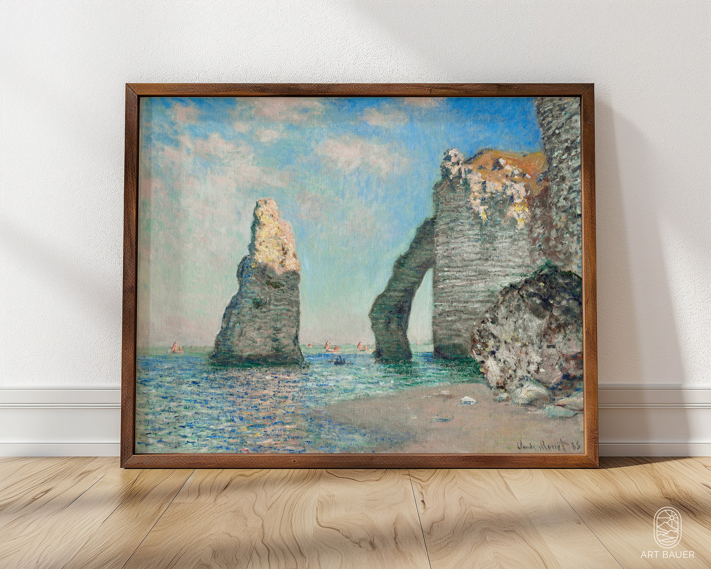 Cliffs of Étretat | Framed Print | Claude Monet, 1875