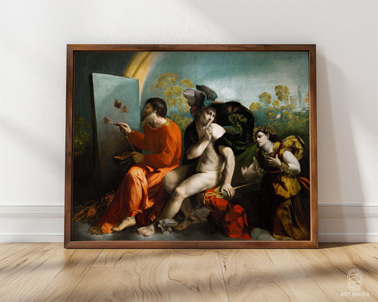 Jupiter, Mercury and Virtue | Framed Print | Dosso Dossi, 1524