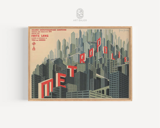 Metropolis Film Poster | Directed by Fritz Lang, 1927