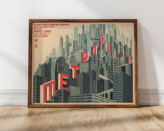 Metropolis Film Poster | Framed Print | Directed by Fritz Lang, 1927