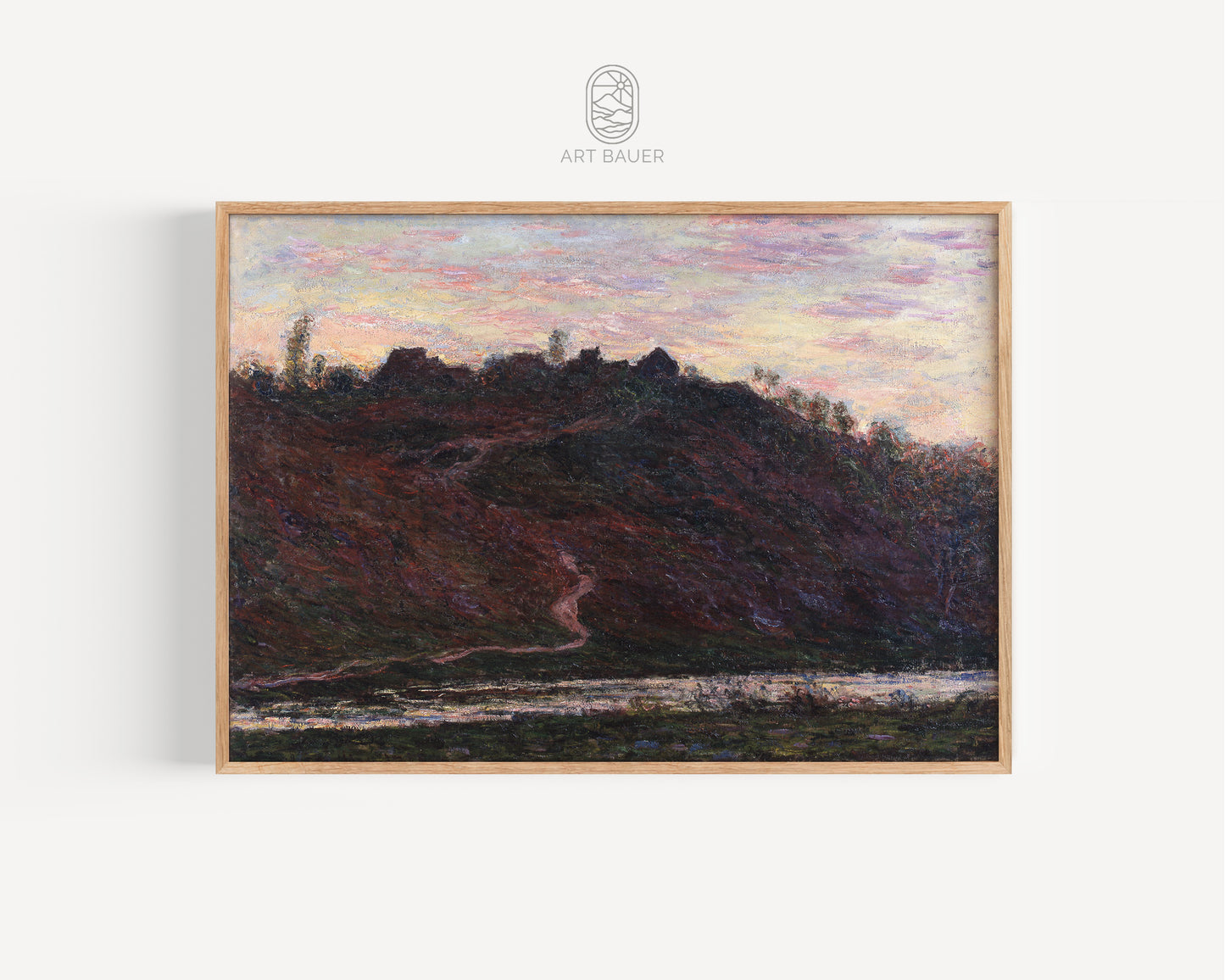 Village of La Roche-Blond, Sunset | Framed Print | Claude Monet, 1899