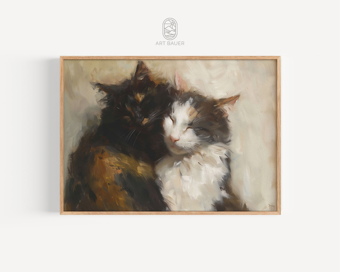 Purring Pair | Framed Print | Ingall Nocturne, 2024