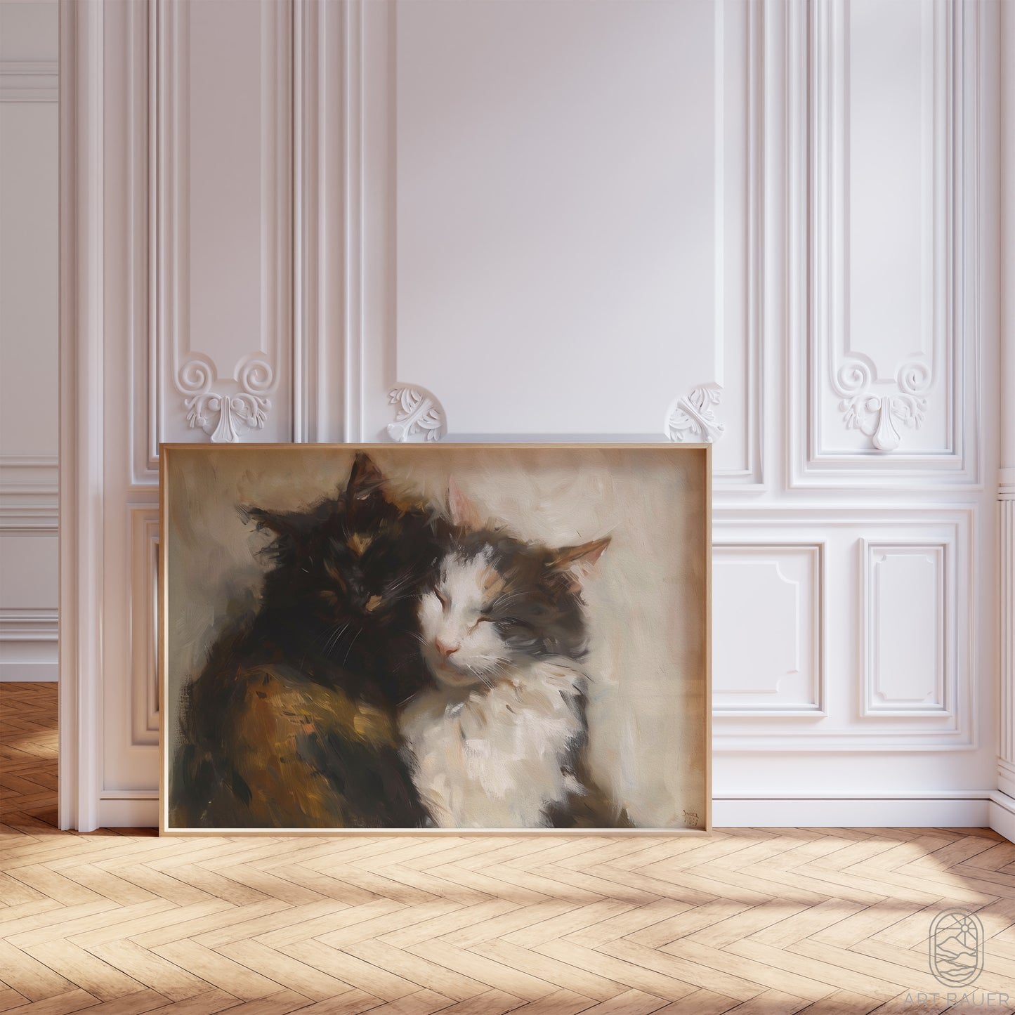 Purring Pair | Framed Print | Ingall Nocturne, 2024