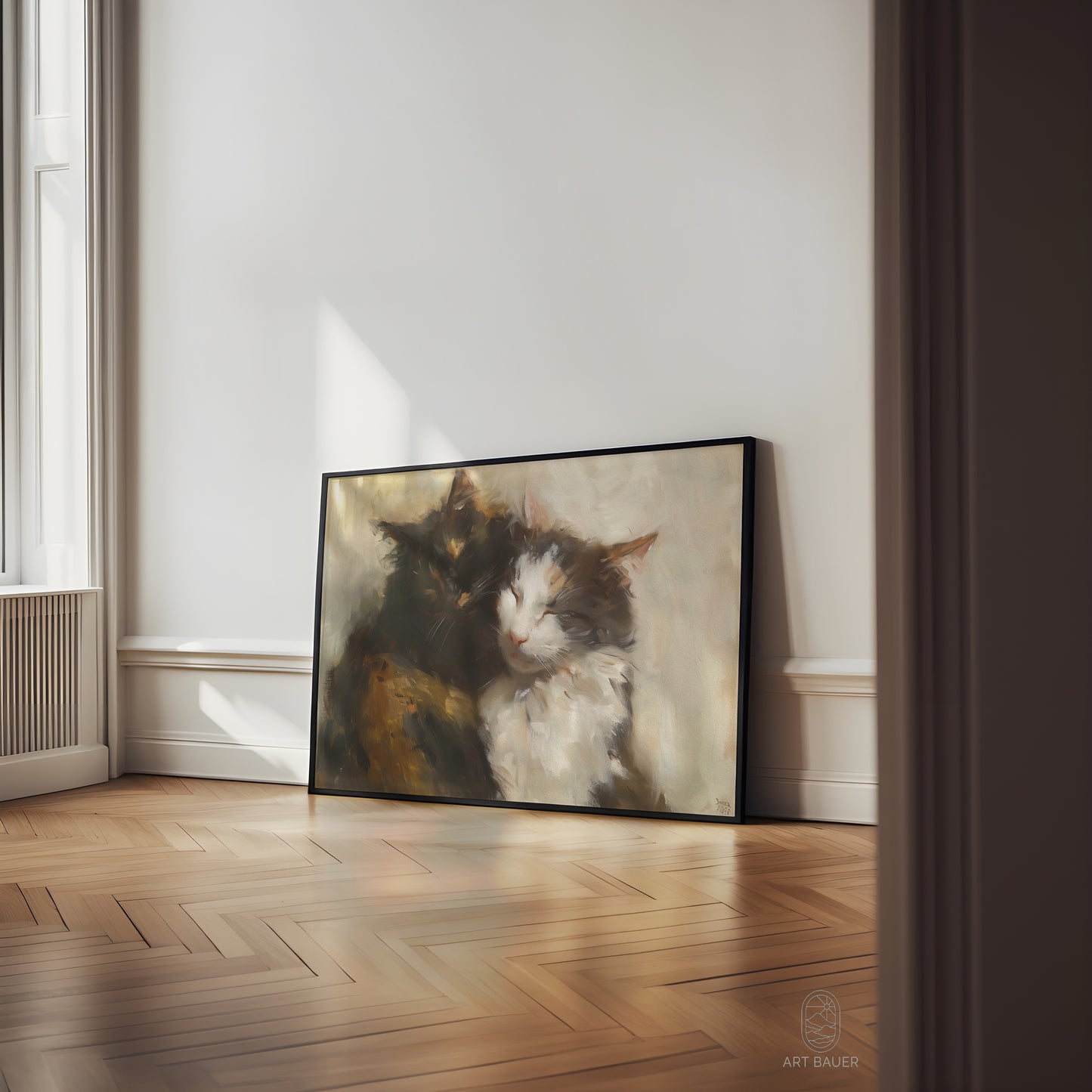 Purring Pair | Framed Print | Ingall Nocturne, 2024