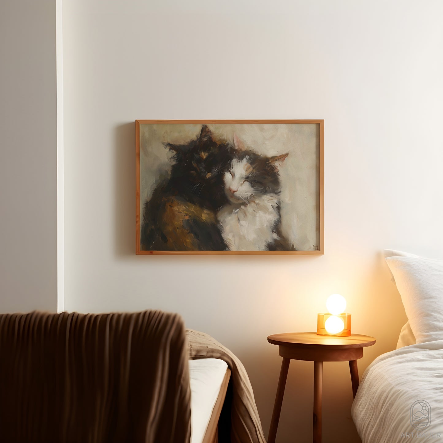 Purring Pair | Framed Print | Ingall Nocturne, 2024