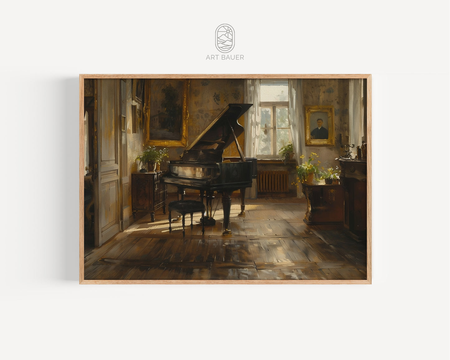 Lonely Piano | Framed Print | Ingall Nocturne, 2024