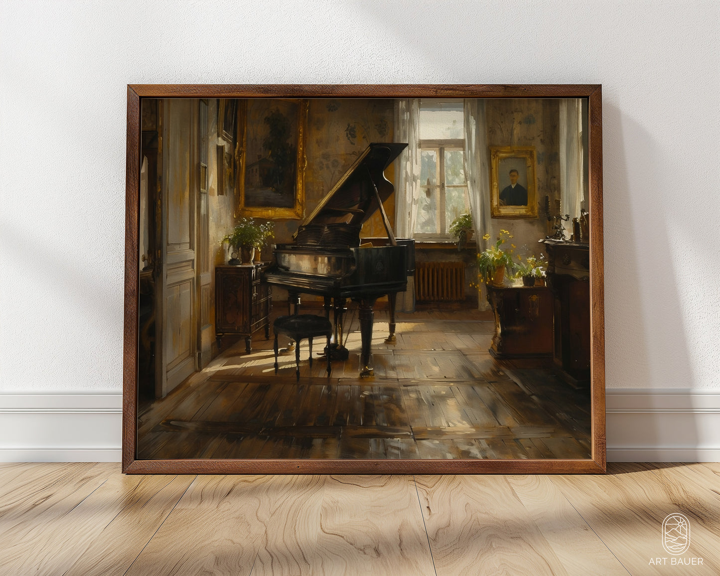 Lonely Piano | Framed Print | Ingall Nocturne, 2024