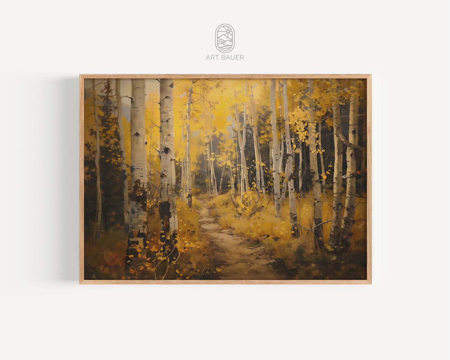 Birch Forest in Autumn | Framed Print | Ingall Nocturne, 2024