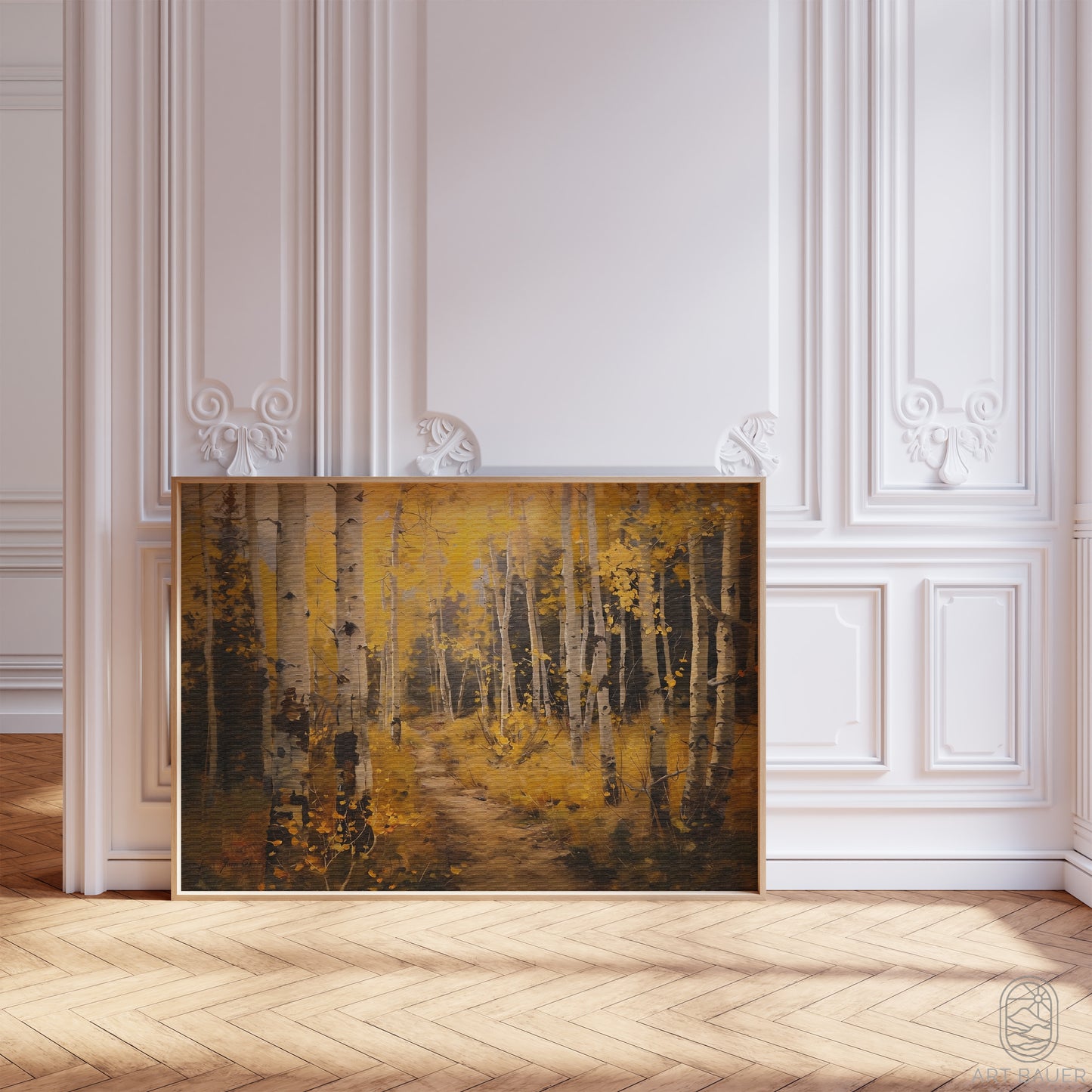 Birch Forest in Autumn | Framed Print | Ingall Nocturne, 2024