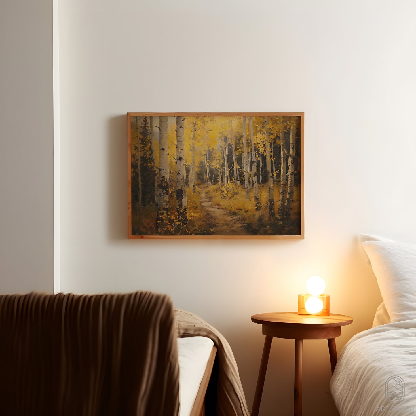 Birch Forest in Autumn | Framed Print | Ingall Nocturne, 2024