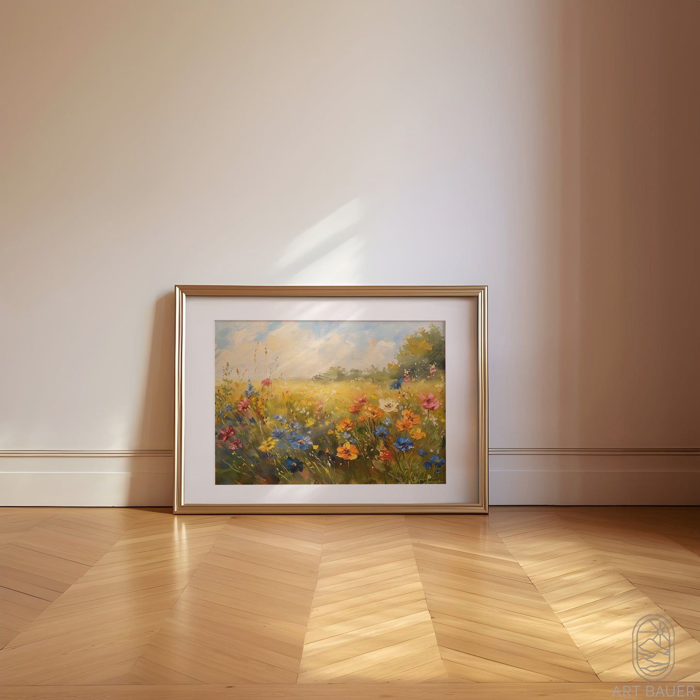 Blooming Flowers in Spring Wind | Framed Print | Ingall Nocturne, 2024