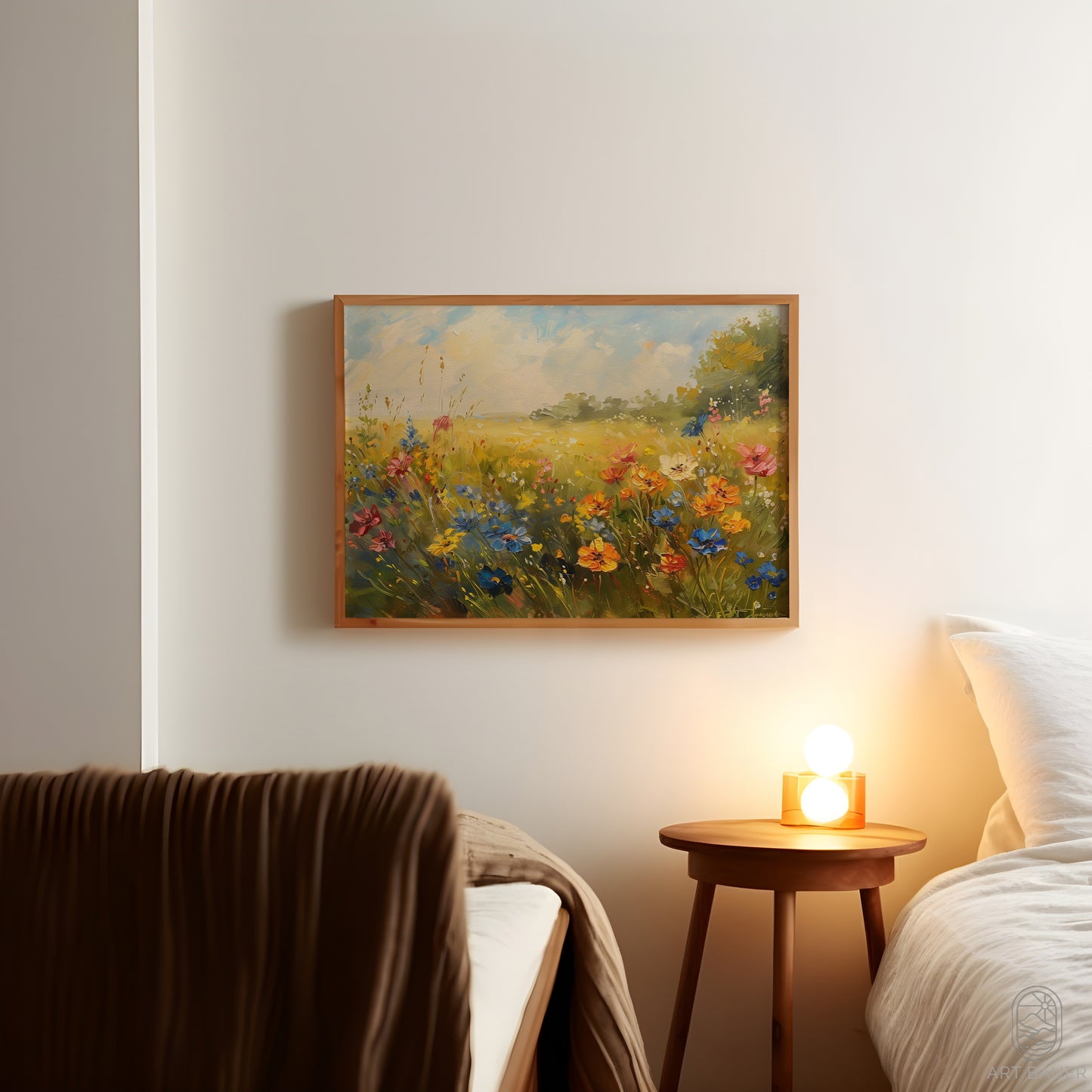 Blooming Flowers in Spring Wind | Framed Print | Ingall Nocturne, 2024