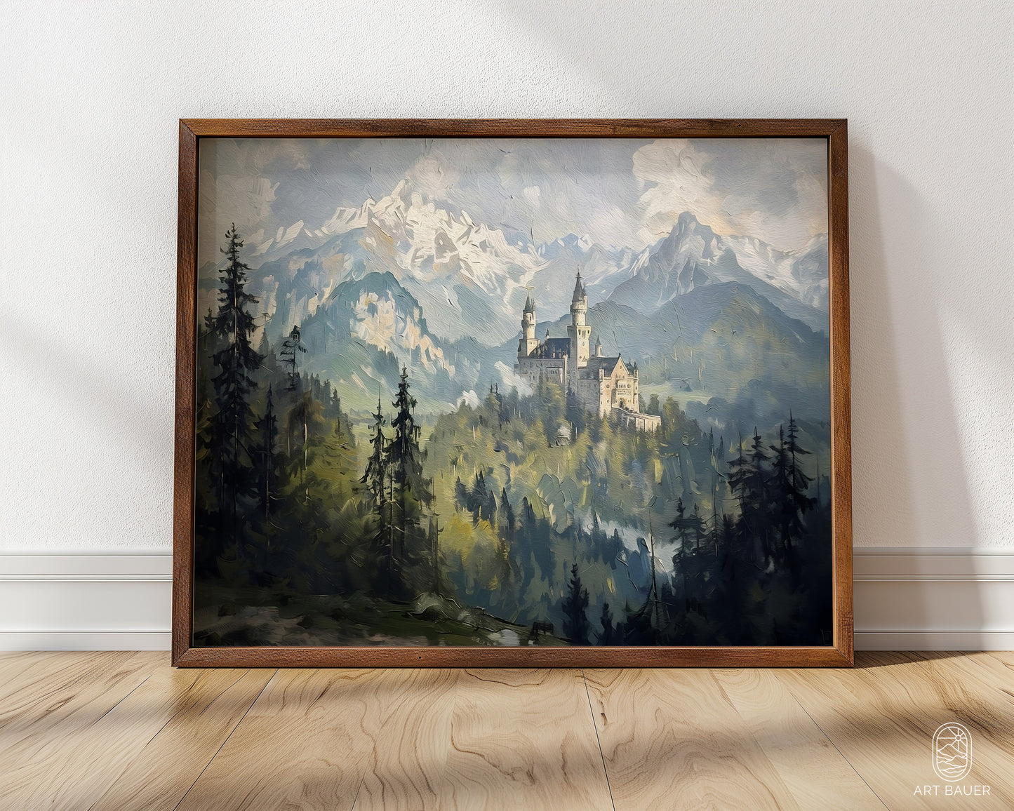 Fairytale Castle Landscape | Framed Print | Ingall Nocturne, 2024