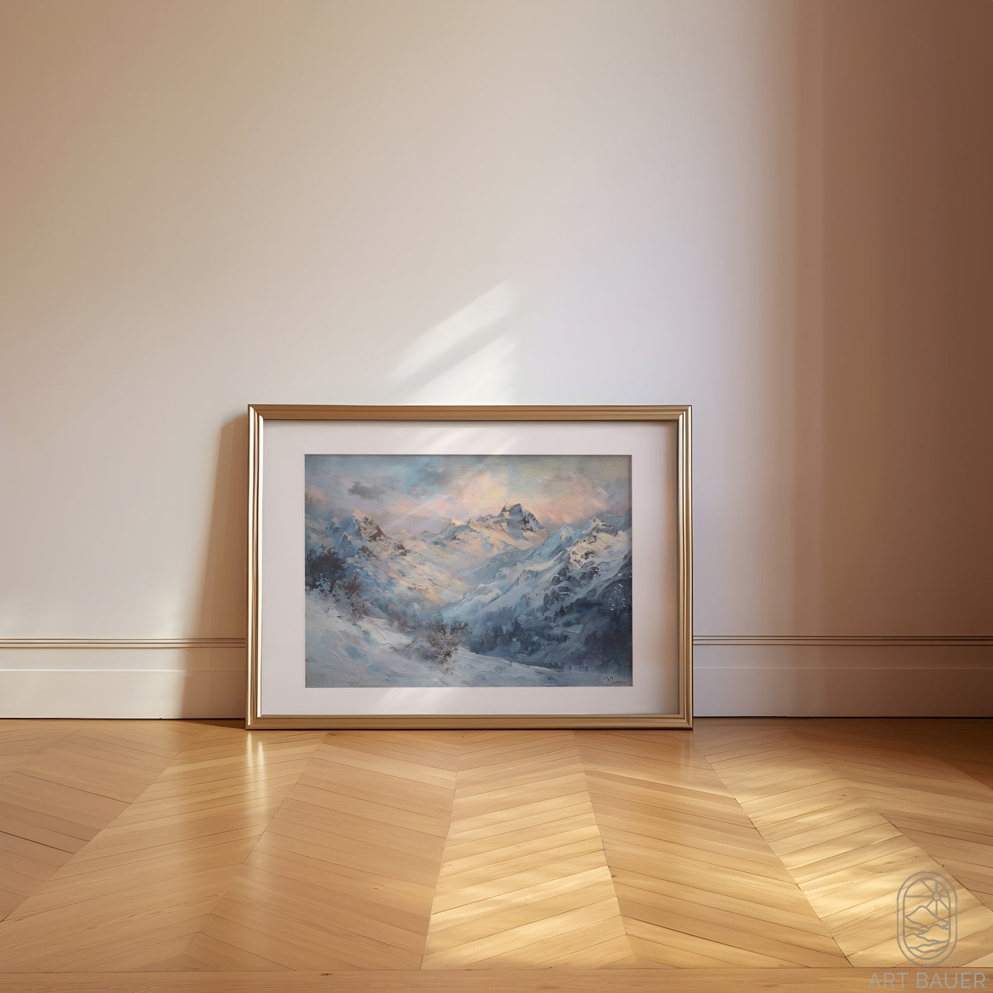 Mountains in Winter | Framed Print | Ingall Nocturne, 2024