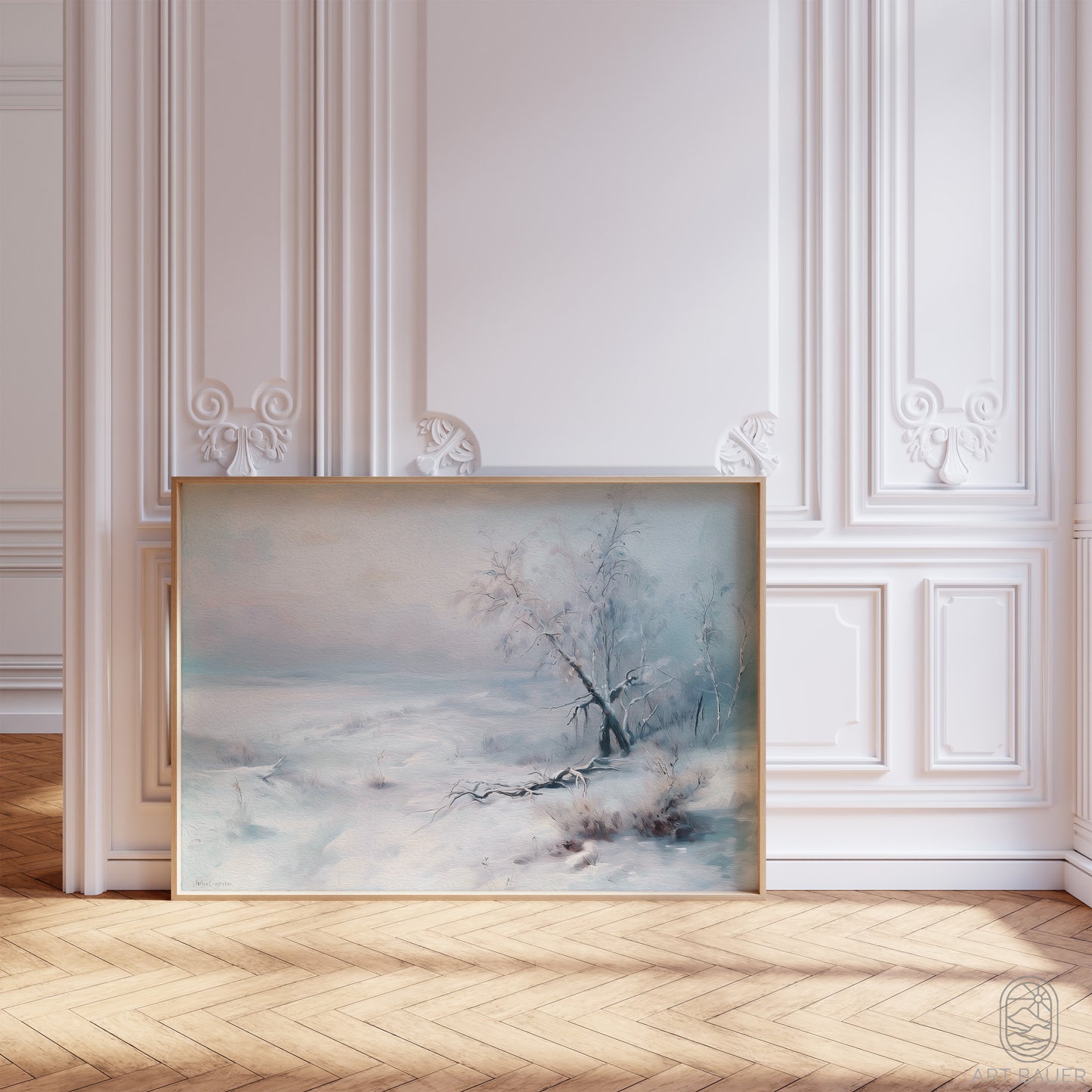 Abstract Winter Landscape | Framed Print | Ingall Nocturne, 2024