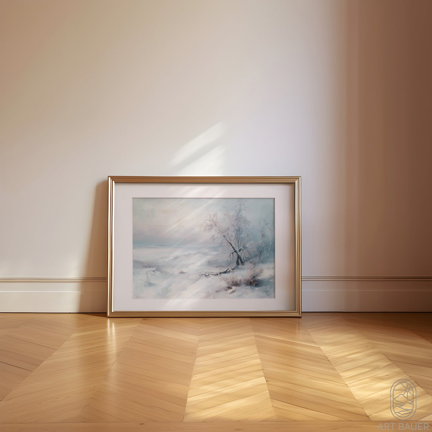 Abstract Winter Landscape | Framed Print | Ingall Nocturne, 2024