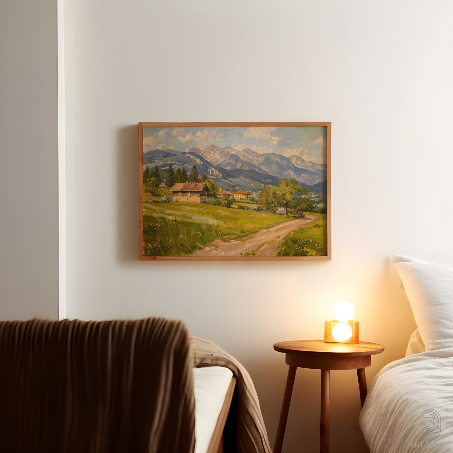 Austrian Countryside in Spring | Framed Print | Ingall Nocturne, 2024