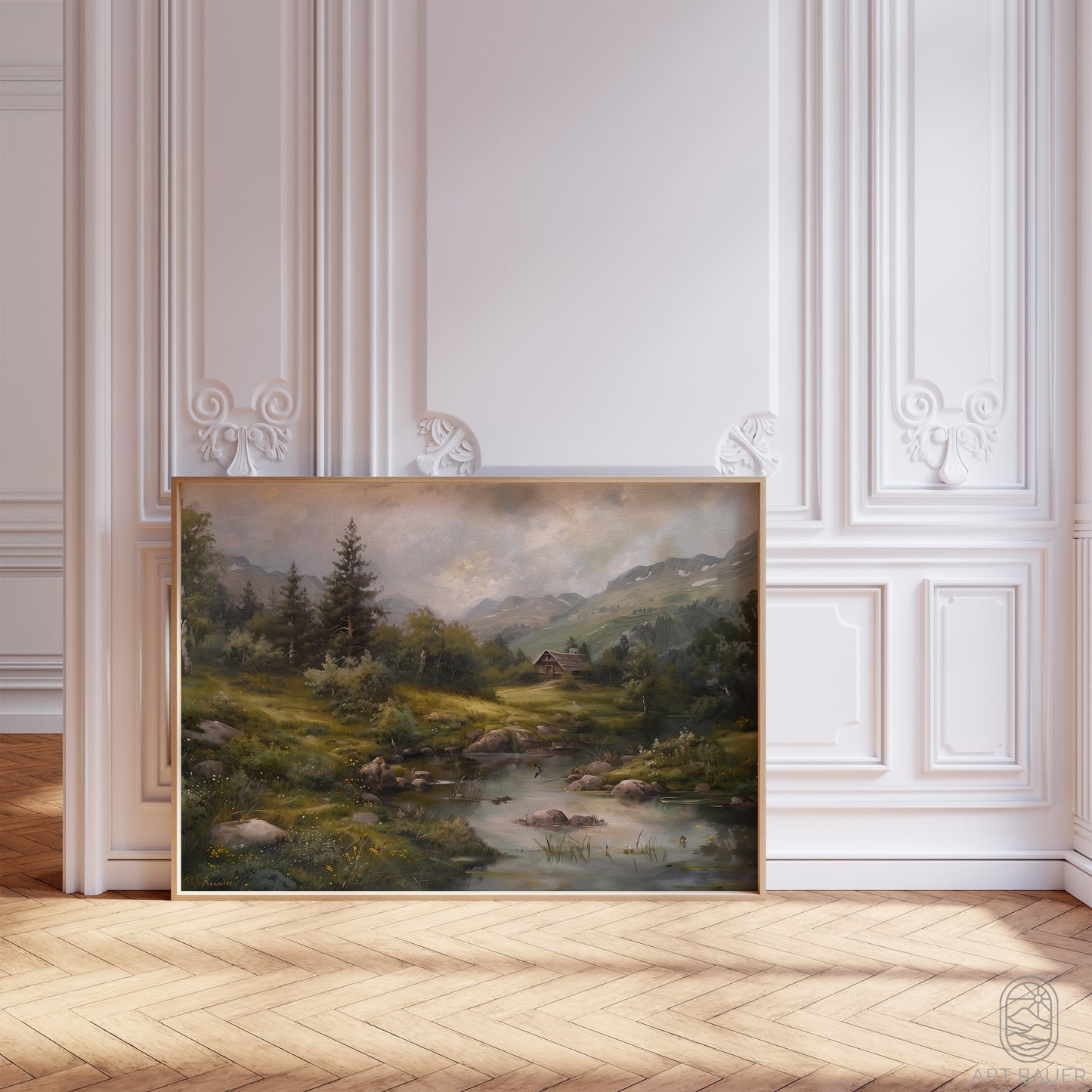 Nordic Countryside in Spring | Framed Print | Ingall Nocturne, 2024