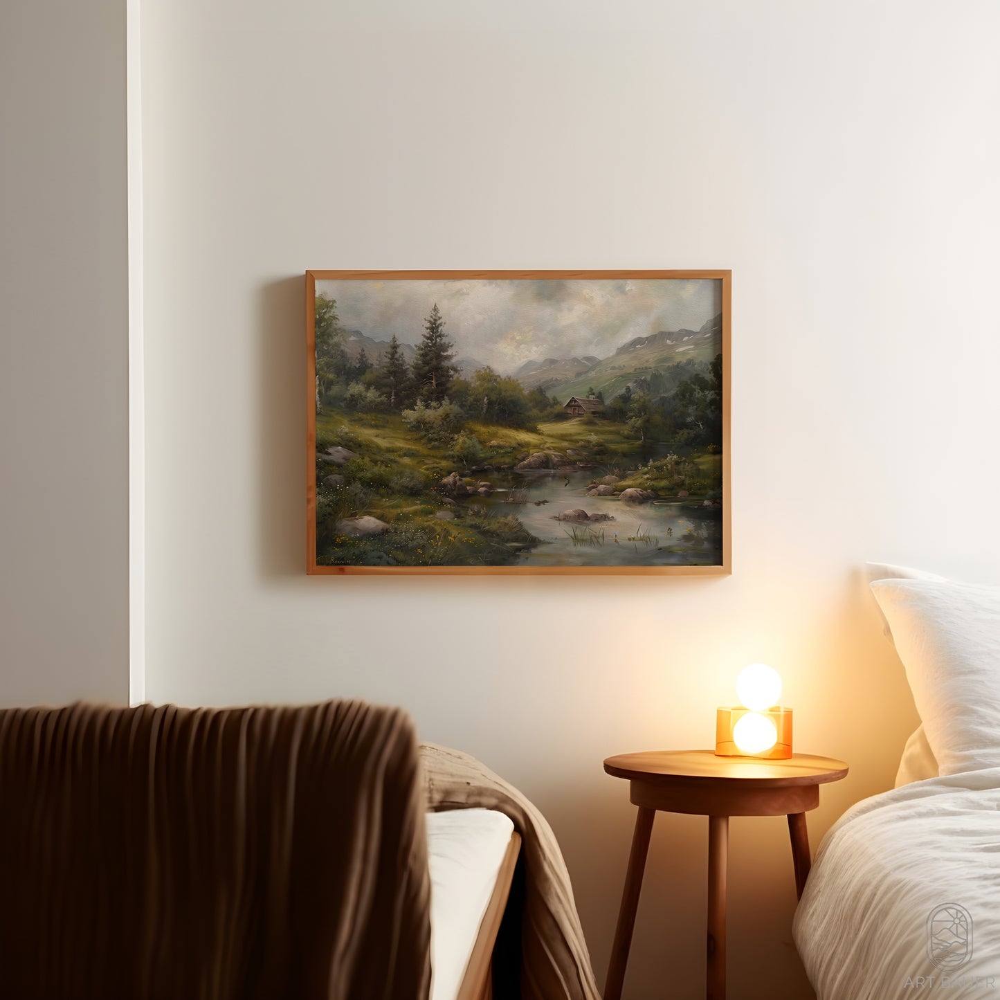 Nordic Countryside in Spring | Framed Print | Ingall Nocturne, 2024